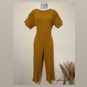 Zara Kids Mustard Deep Ribbed Culottes